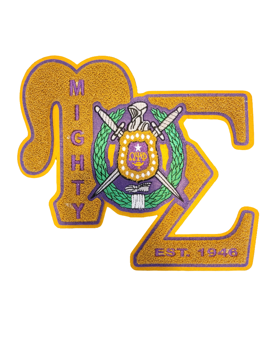 Omega Psi Phi - Upsilon Sigma Chenille Patch