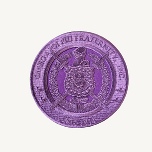 Omega Psi Phi Circular Shield Patch