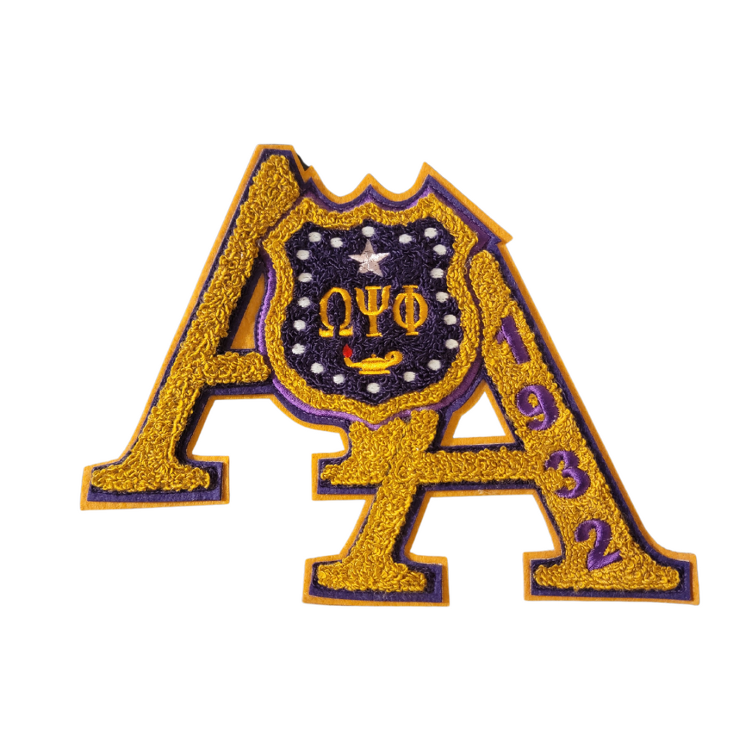 Alpha Alpha Chenille Patch