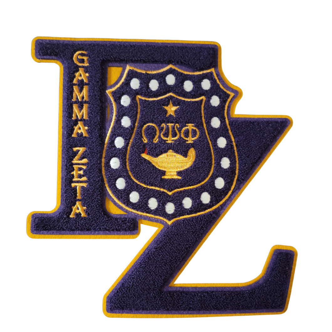 Gamma Zeta Chenille Patch