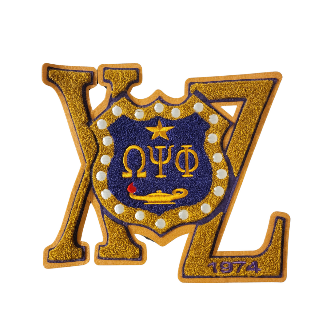 Chi Zeta Chenille Patch