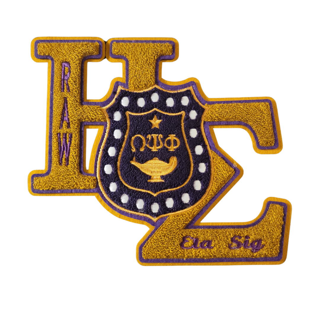 Eta Sigma Chenille Patch