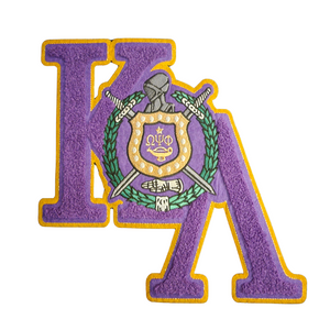 Kappa Lambda Purple Chenille Patch