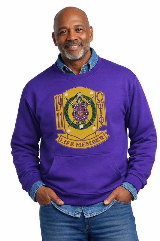 Omega Psi Phi Life Member Sweatshirt