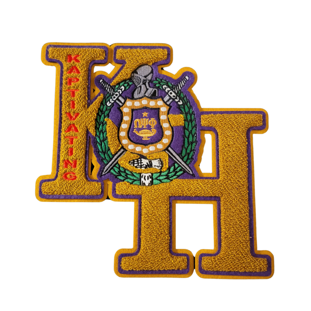 Kappa Eta - Omega Psi Phi Chenille Patch