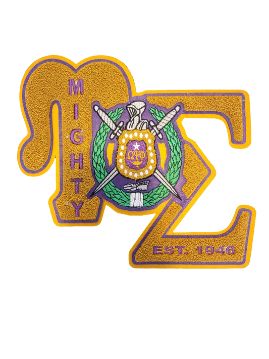 Omega Psi Phi - Upsilon Sigma Chenille Patch