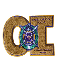 Omicron Iota Chenille Patch