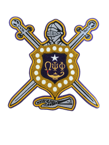 Omega Psi Phi Chenille and Embroidered 1940 Shield