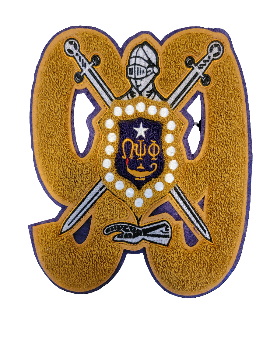 '99 Chenille Patch with Omega Psi Phi Shield