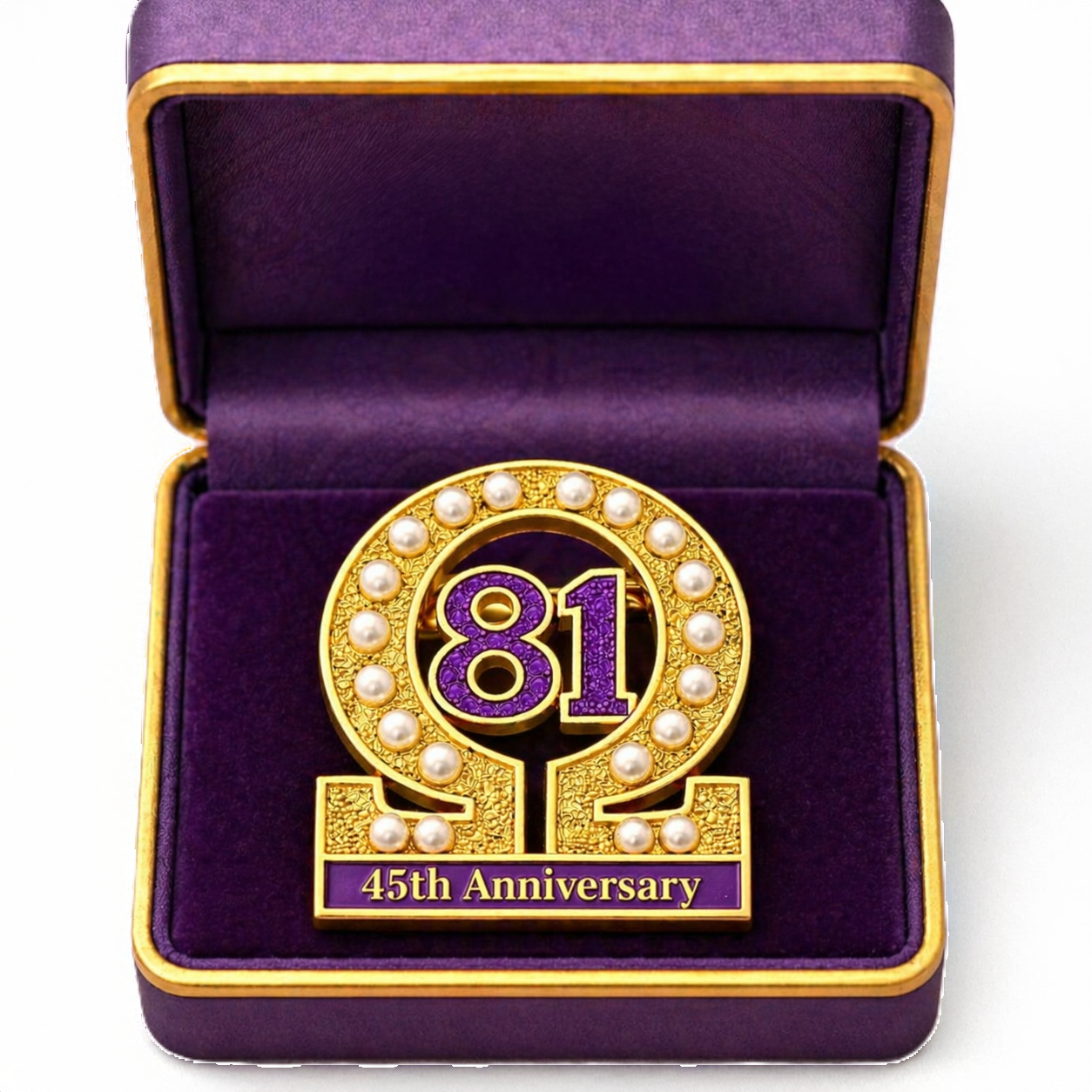1981 45th Anniversary Commemorative Lapel Pin
