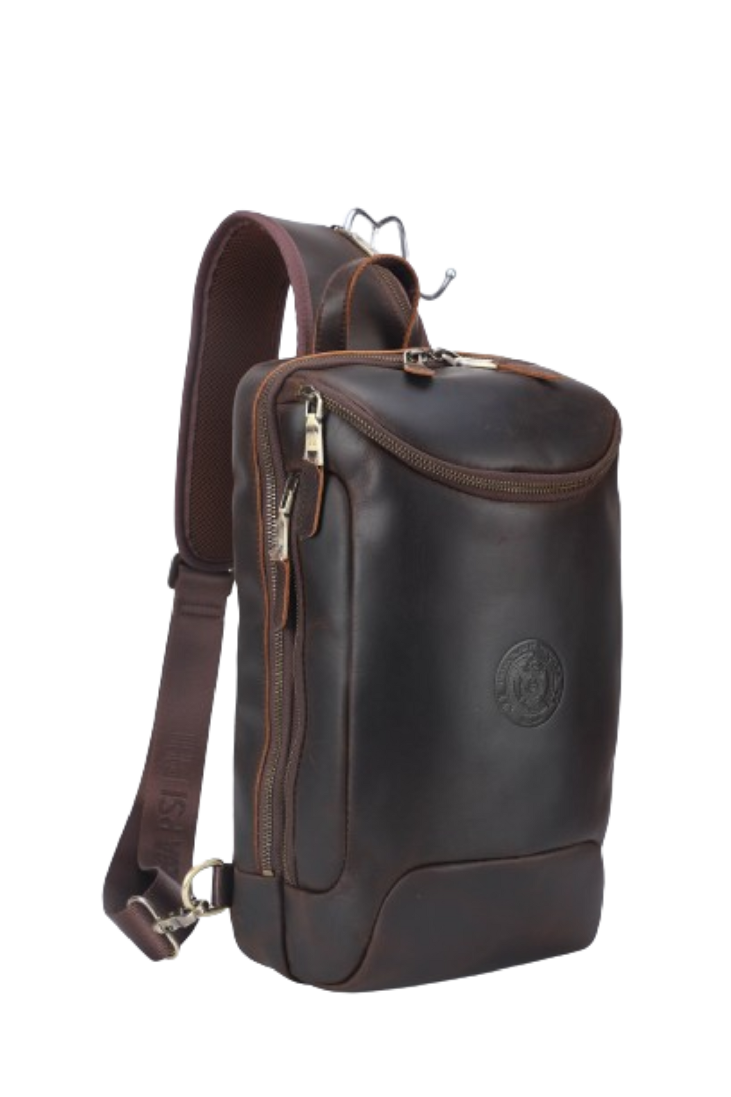 Omega Psi Phi Leather Sling Bag