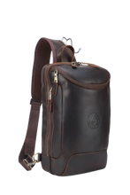 Omega Psi Phi Leather Sling Bag