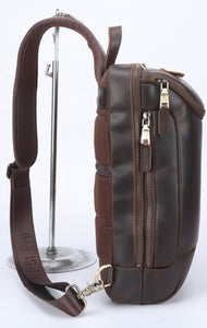 Omega Psi Phi Leather Sling Bag