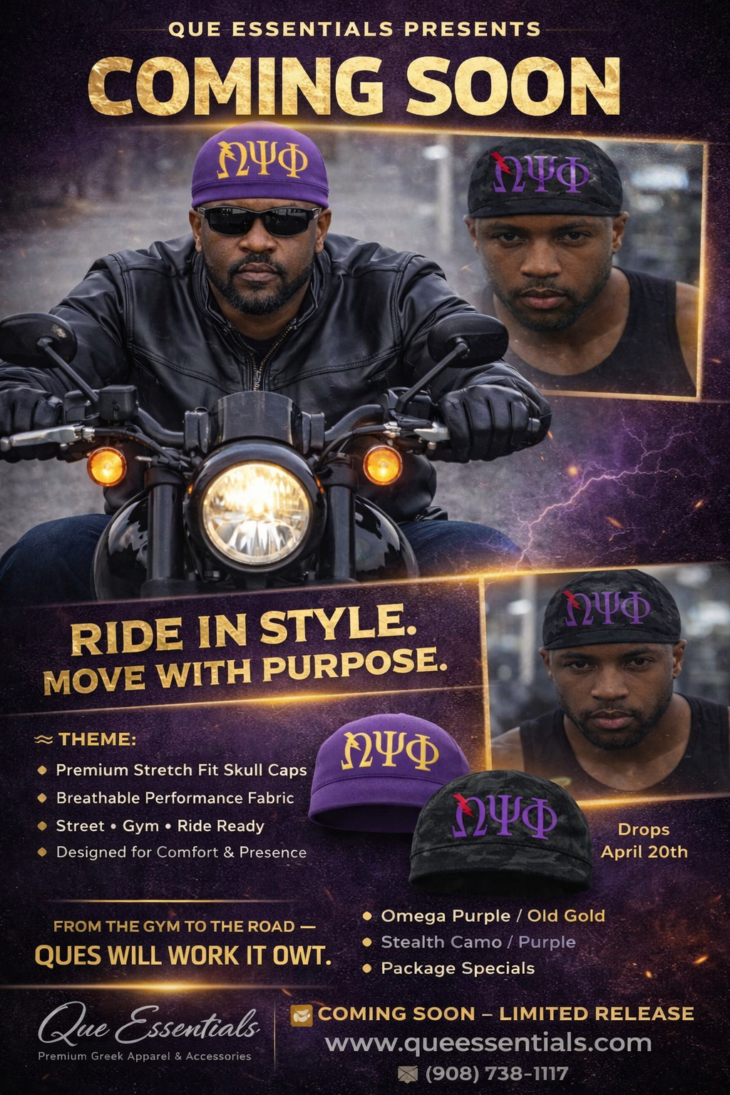 Omega Psi Phi Sport Mesh Skull Cap