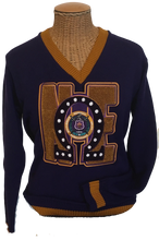 Que Essentials - Omega Psi Phi Custom Chenille Patch Sweater