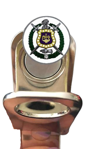 Que Essentials -Omega Psi Phi - Divot Tool, Ball Marker and Cigar Holder