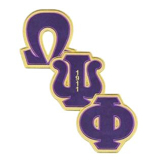 Omega Psi Phi Diagonal Twill Letter Patch