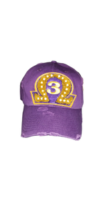 Custom Chenille Omega Psi Phi -'99 Que Anniversary Hat