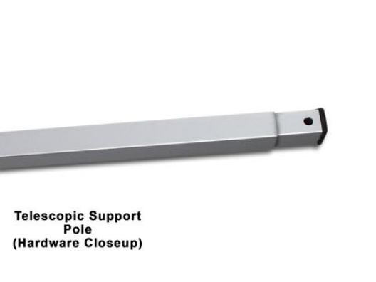 10' Tent Sidewall Support Bar + 2 Hex Clamps