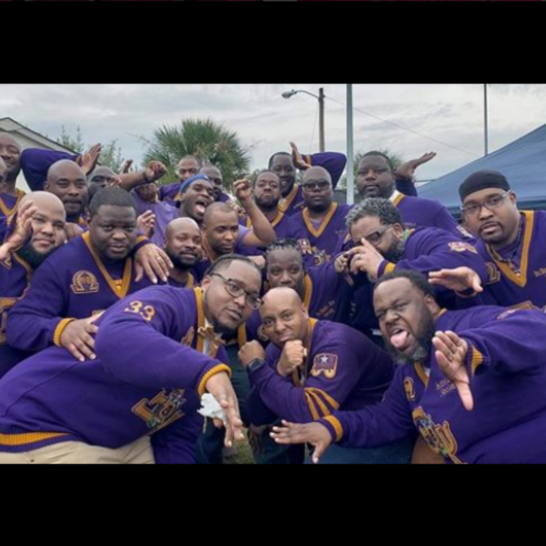 Que Essentials - Omega Psi Phi Custom Chenille Patch Sweater