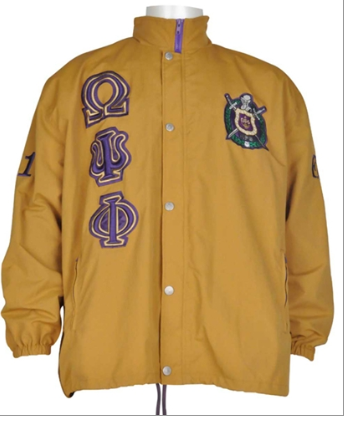 Omega Psi Phi All-weather Jacket with hood