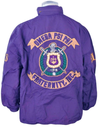 Omega Psi Phi All-weather Jacket with hood