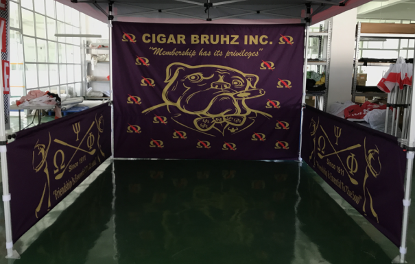 Omega Psi Phi Tent customized by QueEssentials.com
